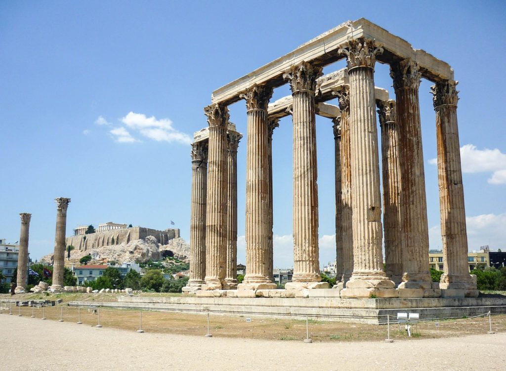 Temple of Zeus in Athens Greece