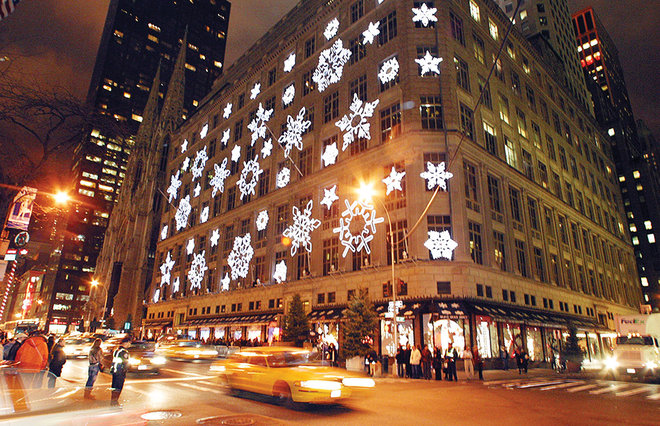 New York's dazzling holiday lights.