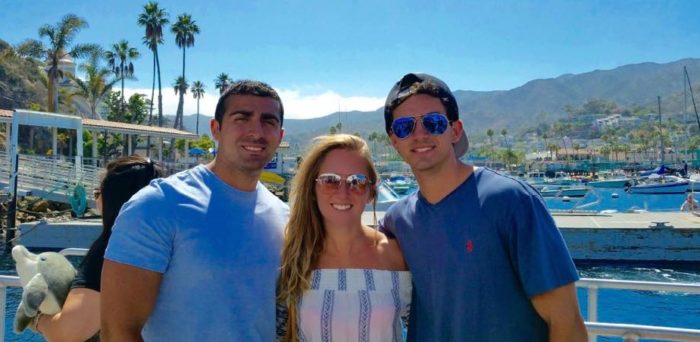 Travel Tuesday with Taylor to Southern California 11 Avalon Harbor with my brothers