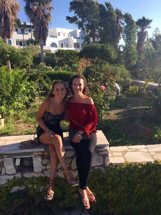 Travel Tuesday with Taylor to Paros, Greece 9 My best friend Courtney and I in Paros.