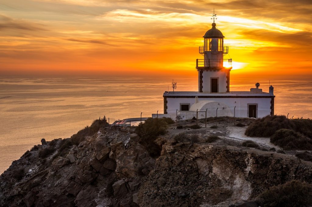 Venetian Lighthouse of Akrotiri Santorini